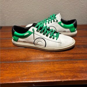 Oliver Cabell Green and White Sneakers